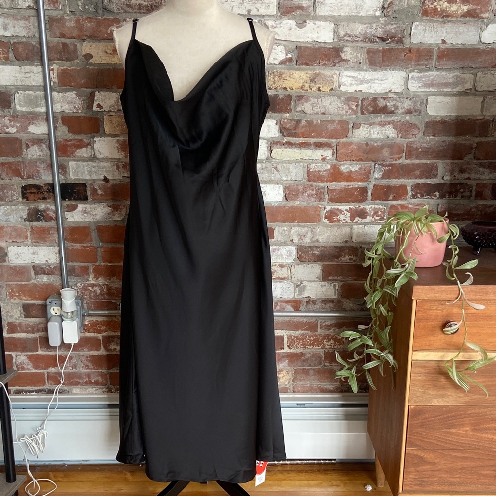 Elegant Black Slip Dress